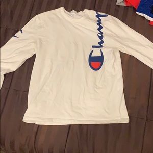 White champion long sleeve